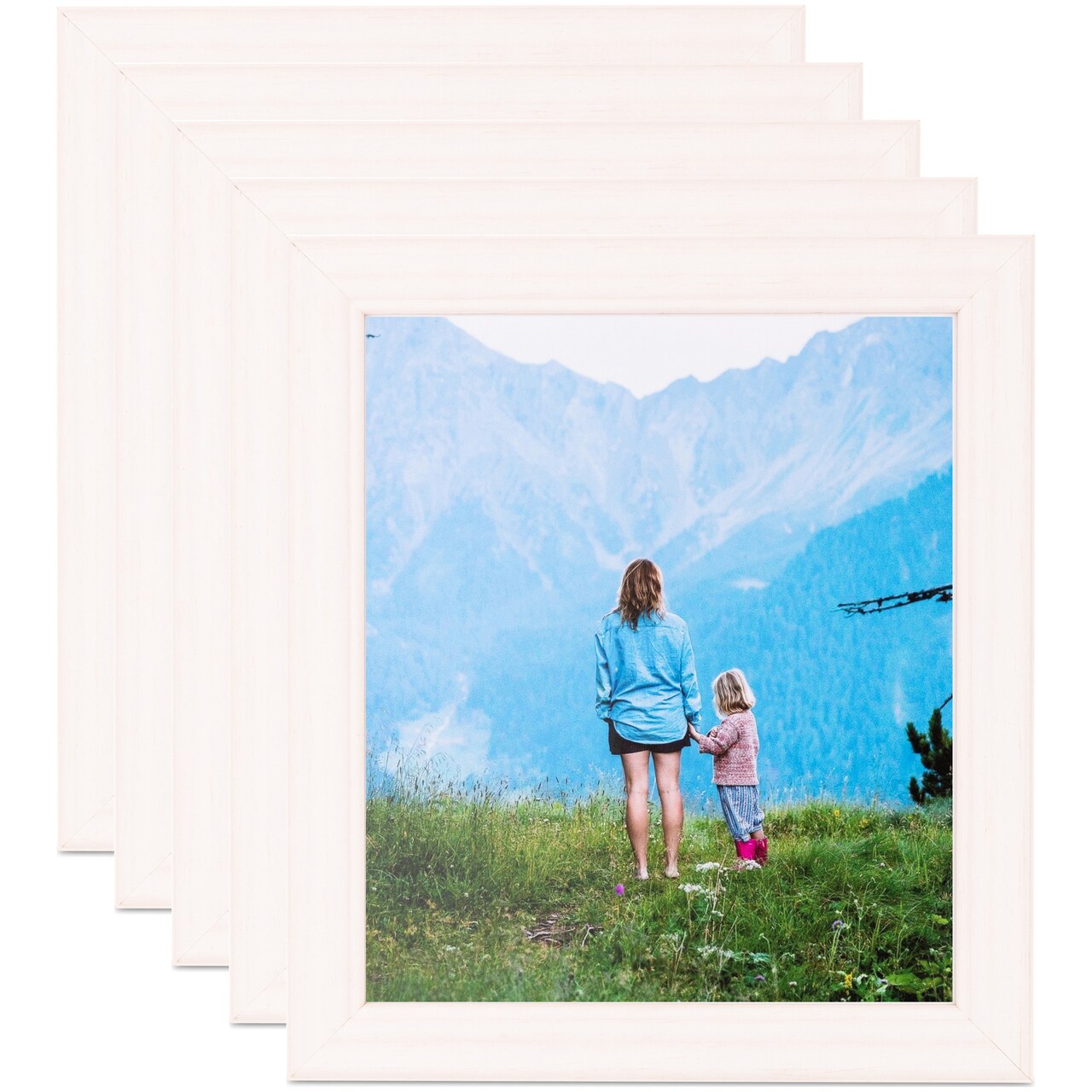 ArtToFrames 10x10 Inch Modern Picture Frame, Multi Pack, Comes with Regular Glass (WOMPack-7-10x10)